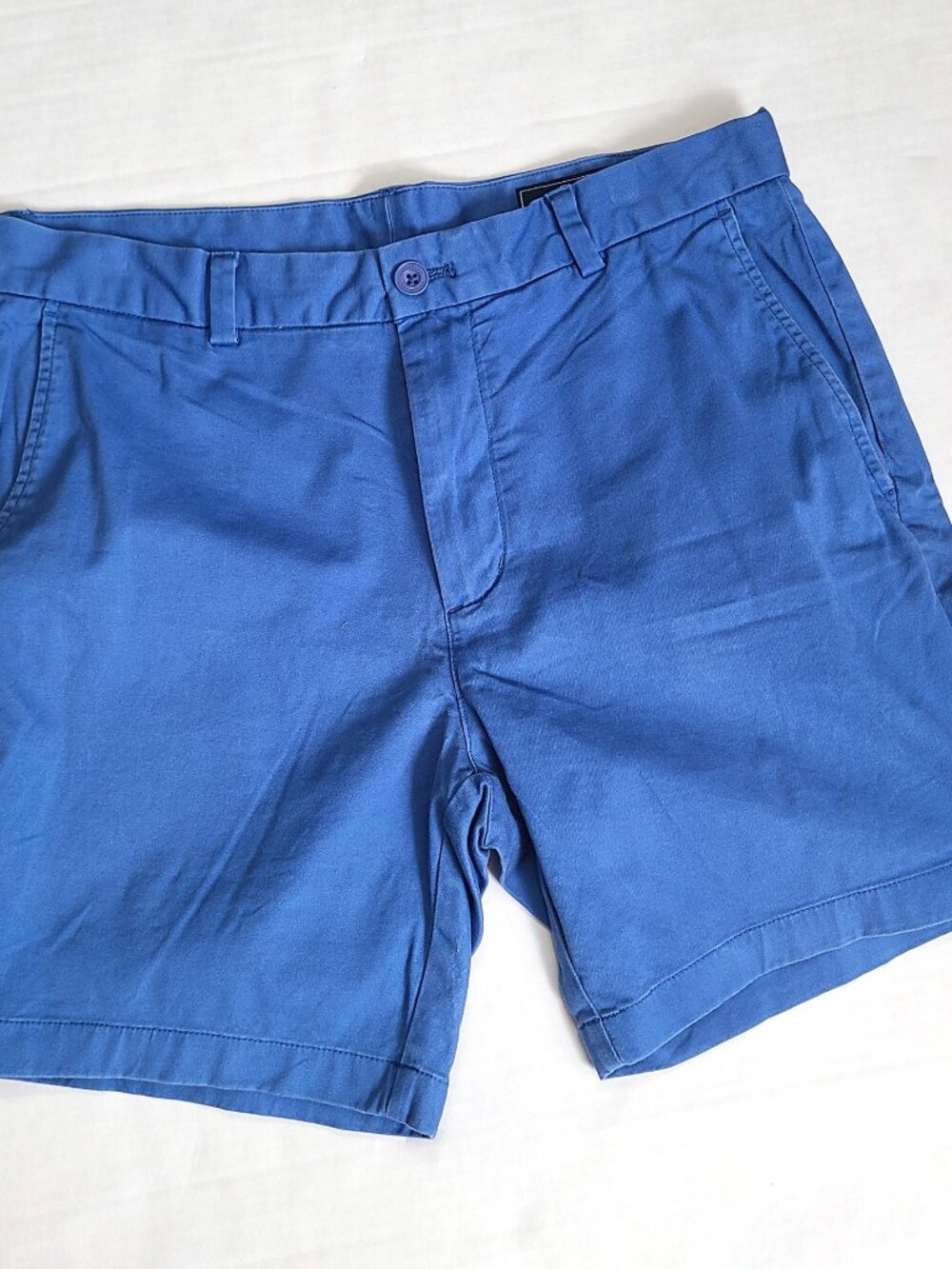 Vineyard Vines Mens Size 33 Blue Breaker Chino Shorts Cotton Flat Front Preppy